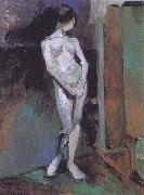 Henri Matisse Standing Model-Blue Academy (mk35) oil on canvas